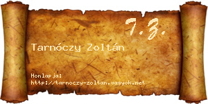 Tarnóczy Zoltán névjegykártya